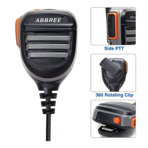 ABBREE <strong>AR</strong>-780 Two Way Radio Rainproof Handheld <strong>Speaker</strong> Mic Microphone Remote Shoulder Mic for GMRS Radio Baofeng UV-5R - Product Image 2