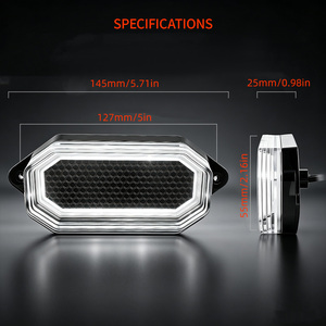 Luz LED de Marcador Lateral para Camiones de Trabajo Pesado, para <span class=keywords><strong>Scania</strong></span> Volvo 90V, Luz de Advertencia Ámbar Dinámica, Luz de Marcador Dinámica Roja - Product Image 6