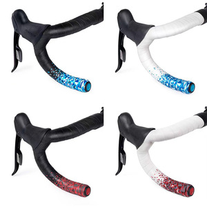 Vente chaude ensemble de poignées de vélo VTT poignée paire serrure en caoutchouc confortable <span class=keywords><strong>boule</strong></span> de viande équitation anti-dérapant choc accessoires complets - Product Image 1