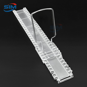 Diviseur en plastique transparent de poussoir d'étagère de supermarché pour la nourriture automatique poussant le dispositif manuel d'entreposage - Product Image 2