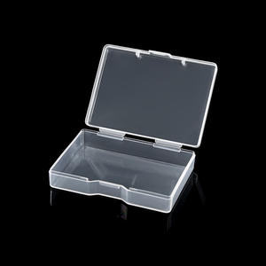 กล่องเก็บของพลาสติกใสทรงสี่เหลี่ยมผืนผ้าขนาดเล็ก กล่องจัดระเบียบสำนักงานแบบมีฝาปิด วัสดุ PP สำหรับเก็บชิ้นส่วนและอุปกรณ์ - Product Image 2