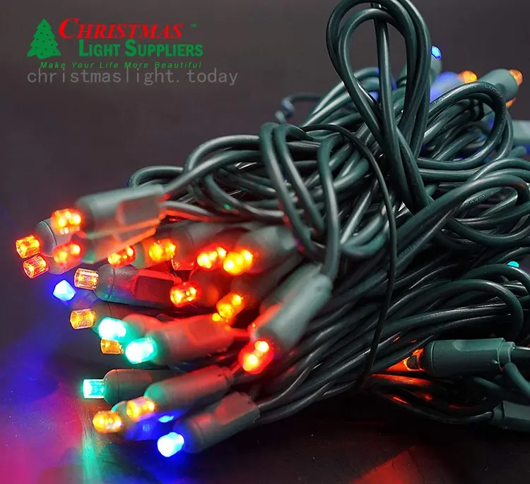 LED Mini ışık dizeleri su geçirmez dekoratif LED açık dize ışık ticari IP65 koaksiyel led strand