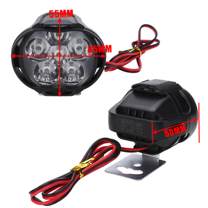 Focos LED para Motocicleta <span class=keywords><strong>de</strong></span> 6 Bombillas, Faro Delantero para Moto, Scooter, ATV, 12V, 6500K, Luz Blanca DRL - Product Image 5