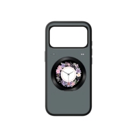Étui de téléphone intelligent pour enregistrement de selfie électronique pour 18 Pro Max avec fonction de mise en miroir de l'écran tactile, en ABS uni