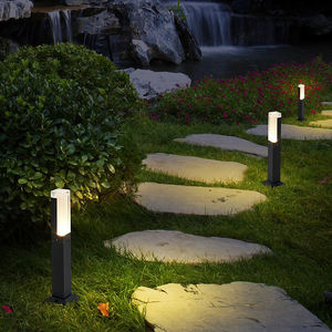 Borne lumineuse LED extérieure étanche IP65 en aluminium, style moderne, COB LED, 10W, pour jardin, allée et pelouse - Product Image 5