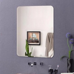 Modern Silver Coated Frameless Wall <b>Mirror</b> Flexible Float Glass for Guest Toilet <b>Bathroom</b> Home Decor Mail Order Packing - Product Image 4