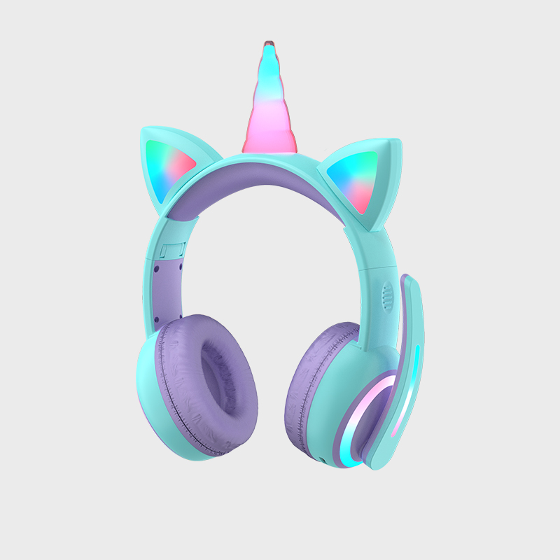 Шэньчжэнь симпатичные наушники Аниме подарок для детей и девочек хлопковые наушники с единорогом игровые Проводные Беспроводные детские наушники с микрофоном