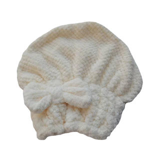 Serviette-turban absorbante en velours corail pour cheveux secs, pour femmes, grande et épaisse, avec nœud, pour le <span class=keywords><strong>bain</strong></span> - Product Image 6