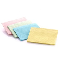 Bavettes dentaires jetables 3 plis en poly/tissu pour enfants, fournitures médicales et de santé, imperméables, certifiées ISO, en papier, emballées en sachet