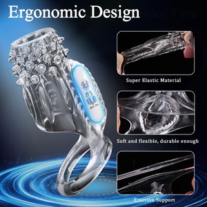 Vibrador de Punto G Transparente, Estimulador de Masturbación, Vibrador de Punto Masculino, Juguetes Sexuales para Hombres - Product Image 4