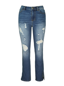 Pantalones Vaqueros Rotos para Mujer, Estilo Europeo, Ajustados, a la Moda, Sexys, Elegantes, Retro, con Logotipo Personalizable, Venta al Por Mayor, Nueva Llegada - Product Image 5