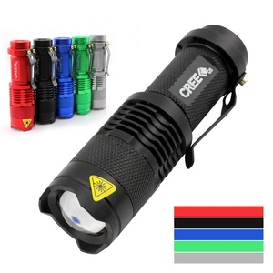 Cao Lumen Mini chiến thuật <span class=keywords><strong>LED</strong></span> sáng TORCH ánh sáng có thể sạc lại Zoom không thấm nước khẩn cấp mini đèn pin - Product Image 2