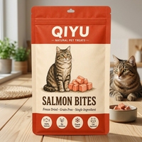 Sacs d'emballage personnalisés pour aliments pour animaux de compagnie, pochettes à fond plat pour nourriture pour chiens, nourriture pour chats, friandises pour animaux, emballage pour collations