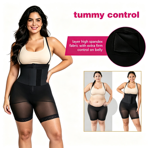 High Waisted Fajas Reductoras Double Tummy Control Breathable <b>Shapewear</b> <b>Bodysuit</b> Zipper Waist Trainer Shaper <b>Shapewear</b> Bbl - Product Image 4