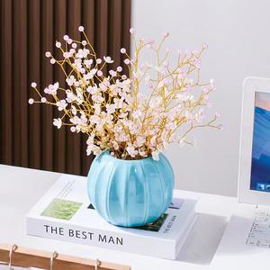 Logo personalizzato moderno <span class=keywords><strong>vaso</strong></span> <span class=keywords><strong>di</strong></span> ceramica bianca Mini vasi <span class=keywords><strong>di</strong></span> <span class=keywords><strong>fiori</strong></span> a forma <span class=keywords><strong>di</strong></span> <span class=keywords><strong>zucca</strong></span> per la decorazione domestica - Product Image 4