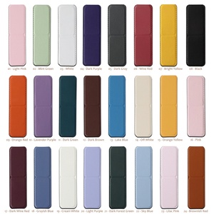 Nouveau support de téléphone pliable en cuir PU magnétique, support de téléphone adhésif polyvalent, petit support de téléphone, 24 couleurs, parfait pour tous les modèles de téléphone - Product Image 2