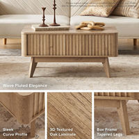 Table basse relevable moderne de luxe pour salon haut de gamme - Écologique et durable
