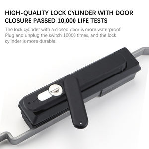 Kete MS840 Heavy Duty <strong>Electrical</strong> Box/Cabinet <strong>Door</strong> Lock Swing Handle <strong>Latch</strong> 3-Point Connecting Rod for Outdoor <strong>Panel</strong> Control - Product Image 5