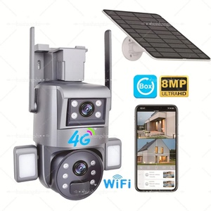 Ubox Wireless Pan Tilt Zoom Motion Detection Wifi Solar Panel Powered 4g Cctv Camera 4k Ptz <b>Security</b> Outdoor Sim A30 - Product Image 1