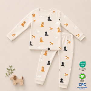 Pyjamas pour bébés à pieds en modal, faible MOQ, vêtements pour enfants, étiquette personnalisée, meilleur prix du Vietnam - Product Image 1