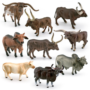 Modelo Decorativo de Ganado Simulado, Estilo Texas Longhorn, Zebu, Charolai, Goel, Búfalo de Río - Product Image 1