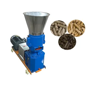 Máquina de processamento de ração animal pequena para uso doméstico, pellet de madeira para ração de frango, máquina para fazer alimentos para animais