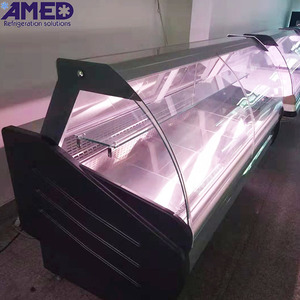 Équipement de supermarché AMED, réfrigérateur de <span class=keywords><strong>boucherie</strong></span> à porte vitrée <span class=keywords><strong>ouverte</strong></span> à l'avant, réfrigérateur pour viande et charcuterie - Product Image 5