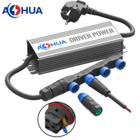 Europe marché CE fil d'alimentation verrouillage Push 2pin 4way 1 à 4 prises de branche connecteurs de Module LED étanches M15