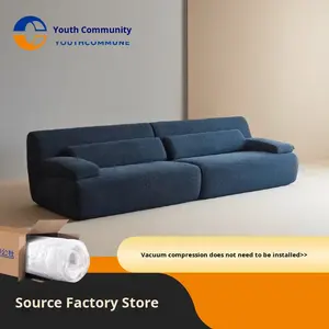 <strong>Blue</strong> Whale Vacuum Compressed Sponge Lazy Style Single <strong>Sofa</strong> <strong>Bed</strong> with Washable Cover for Living Room - Factory Price/Wholesale - Product Image 2