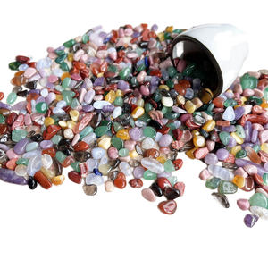 Wholesale <strong>Bulk</strong> Natural Rainbow Agate Tumbled Stones Mixed Colorful Crystal Gravels For Meditation Other Crystal Crafts - Product Image 1