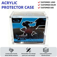 Étui de présentation ETB moderne en acrylique épais, personnalisable, design léger et portable, fermeture magnétique, protection UV, compatible TCG