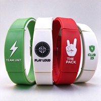 Bracelet en silicone énergétique personnalisé en gros avec 3000 ions négatifs pour bracelets holographiques Deuce X Power et brassard magnétique