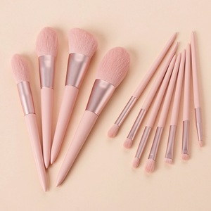 Nouvel ensemble de 11 pinceaux de <span class=keywords><strong>maquillage</strong></span> exquis et élégants à prix abordable, pinceau à poudre libre rose doux, ensemble <span class=keywords><strong>complet</strong></span> d'outils de beauté - Product Image 5