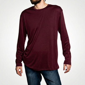 Haut de performance athlétique pour homme à manches longues, protection UV, séchage rapide, extensible, pour la pêche, le surf et la natation - Product Image 1