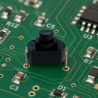 Interrupteur à bouton-poussoir tactile KAN-15 1A 250VAC, montage traversant sur circuit imprimé, 12x8mm, plastique, 1NO, CQC, pour usine de Shenzhen