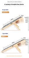 Escalier pour animaux de compagnie moderne pour l'extérieur, pour la santé osseuse, pliable, réglable, rampe en bois massif, surface antidérapante, robuste, portable, échelle pour chien, pour articulations