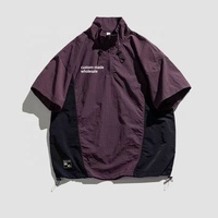 Vente en gros personnalisé, poids léger évacuant l'humidité, séchage rapide, coupe-vent pour l'extérieur, pull de golf Big Shot de haute qualité pour hommes