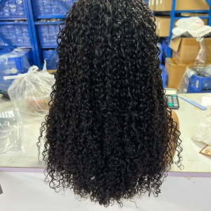 วิกผมขายดี 300 กรัม วิกผมซุปเปอร์ดับเบิ้ลดรอน 13x4  แบบปิดหน้าผากด้วยเชือกผูก  ทรงพิกซี่เคิร์ล สีธรรมชาติ ขายส่ง - Product Image 6