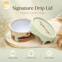 Boîte cylindrique ronde pour cheesecake de qualité alimentaire, emballage en tube de papier pour biscuits, chocolat, pâtisserie, avec personnalisation unique pour vous