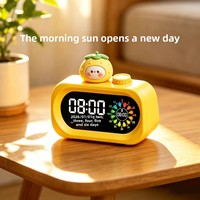 Réveil à mouvement mécanique avec design Sanrio, rétroéclairage, fonction snooze silencieuse, verre trempé, outil d'autodiscipline pour