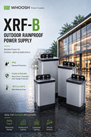 Alimentation LED XINRUI XRF-300B-12 AC/DC étanche à sortie unique 12VDC 300W pour éclairage extérieur et signalétique