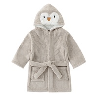 Accappatoio per bambini Cartoon accappatoio per bambini pinguino cappuccio per animali asciugamano accappatoi per camicia da notte per bambini