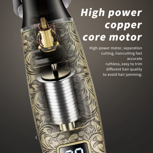 Tondeuse à cheveux électrique personnalisée Dragon, tondeuse à barbe rechargeable pour hommes, machine de coupe de cheveux LCD, rasoir de barbier - Product Image 6