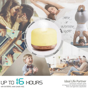 7 Color Changing 500ml Aroma <b>Diffuser</b> Humidifier USB Power Tabletop Essential <b>Oil</b> <b>Diffuser</b> 1-Year Aromatherapy for Household Use - Product Image 5
