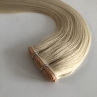 Extensions de cheveux papillon XO en stock, extensions de cheveux humains vierges russes couleur blond argenté SDD NoTangle