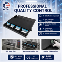 KEXINT 144 Fibres Haute Densité 1U Panneau de brassage MPO MTP 19 pouces Montage en rack Type coulissant Cadre de distribution de fibres HODF-RS144-1U