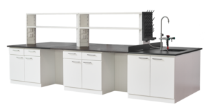 실험실 가구 화학 아일랜드 작업대 시약 선반 포함 실험실 벤치 액세서리 - Product Image 4