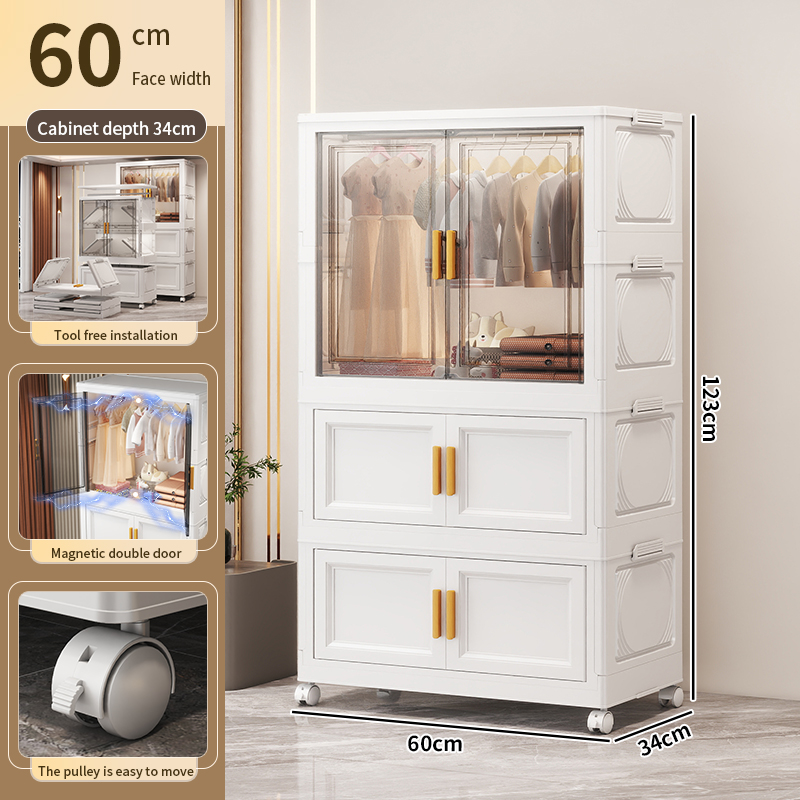 60CM 1 Open the door to hang clothes +2 storage cabinet