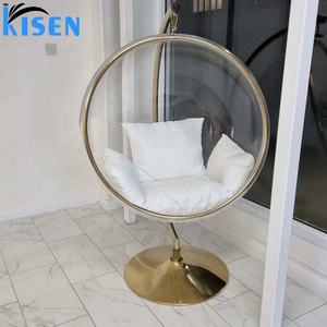 Foshan Kisen all'ingrosso di alta qualità nail spa salon cliente piccola sedia moderna tessuto di vetro pigro divano altalena pronto per la spedizione - Product Image 4