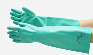 Ansell 37-185 Ungefütterte gerade Manschette 22 Mil Green Sol-Vex Ellenbogen langer Overall Baumwolle Gerade Manschette zur Reinigung Anti statisch - Product Image 2